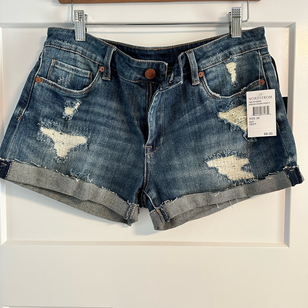 Distressed Jean Shorts